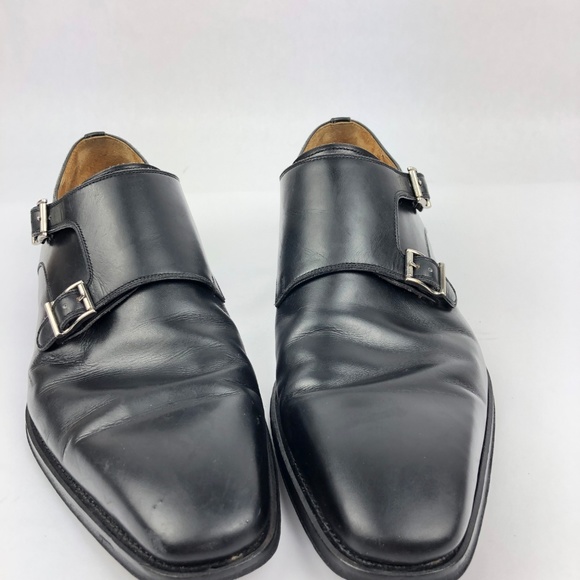 Magnanni Leather Double Monk Plain Loafer  11.5 M main image 5